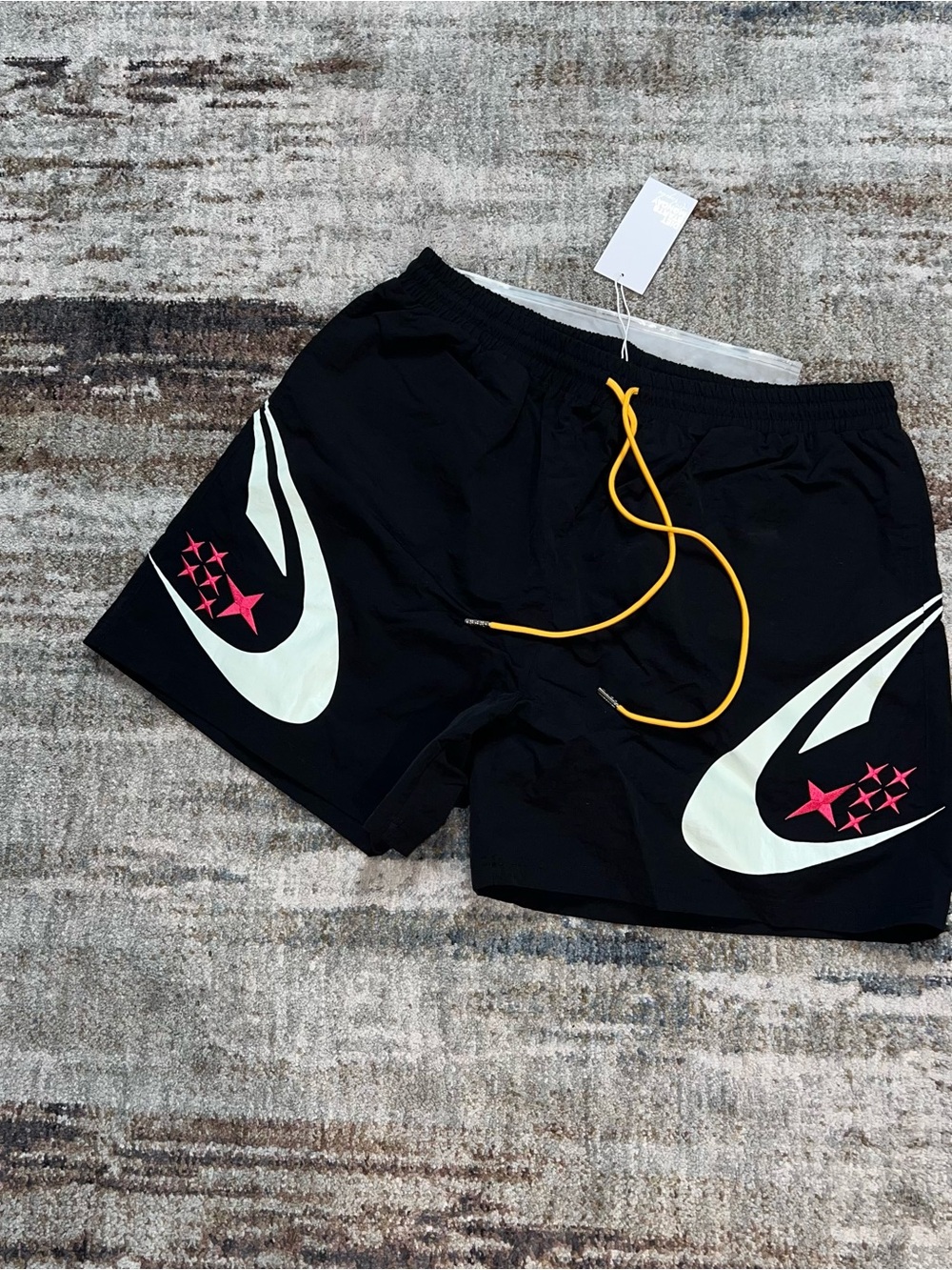 NEW DIET STARTS MONDAY D STAR Nylon Shorts Black